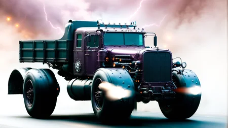 Neon noir (sci-fi future Police Monster Truck in shape of Hypercar in a cosmic chameleon paint that changes colors with the light, passing by at light speed:3.0) The camera is positioned from the front (camera from front:1.3), capturing the neon flash and motion trail of the car.,  (camera from front:1.3), light speed, neon, flash, motion trail, (stars and a future City in the background, speed effects, violet underbody lighting:1.3), motion blur, epic visual effects, interstellar, flow, detailed, scifi, star blast, dark vibrant colors, cosmic art, stars in background, cinematic scene, lens flare, god rays, glow,  glowneon, glowing, sparks, fullmoon night, stormy weather, lightning, ultra detailed , dramatic lighting, shallow depth of field detailed background, dark noir style, HDR, RAW, ray tracing reflections, sharp focus, ultra realistic
<lora:dreamcolor:0.3> <lora:style:0.3> <lora:EDG_-_Test_Lora:0.3> <lora:SDXLHighDetail_v5:1> <lora:LowRA:1> <lora:ste4mpunk:1>, Hyperrealistic art (nsfw:1.8), Epic CG masterpiece, hdr,dtm, full ha,8K, ultra detailed graphic tension, dynamic poses, stunning colors, 3D rendering, surrealism, cinematic lighting effects, realism, 00 renderer, super realistic, (full - body photos:1.8), super vista, super wide Angle, In a futuristic abandoned city, a girl with a huge "Mad-Cat" Battle-Mech in a galaxy at war, Her name is Alina, medium Breast, a fighting dark female Mech-Warrior from the future world in action, Her eyes are firm and resolute, showing the desire for victory,  ([foggy cityscape in the distance : very pretty 30 years old girl whit very long hair, a Laser-Rifle, Huge Mech in background, city:0.50]:1.6) immersed in a giant flow of wind, living in a thunder cloud, behind the cloud, (double exposure:1.3), surreal dream, gray atmosphere, rainy day, dynamic, detailed background. Surrealist, The style is dark noir with HDR, RAW, ray tracing reflections, sharp focus, and ultra-realistic details,  Extremely high-resolution details, photographic, realism pushed to extreme, fine texture, incredibly lifelike . Extremely high-resolution details, photographic, realism pushed to extreme, fine texture, incredibly lifelike,  <lora:LowRA:1> <lora:more_details:0.1> <lora:Enhanced_XL_V1:0.1> <lora:SDXLHighDetail_v5:0.1> <lora:BattleTech Battlemechs:1> . Cyberpunk, dark, rainy streets, neon signs, high contrast, low light, vibrant, highly detailed