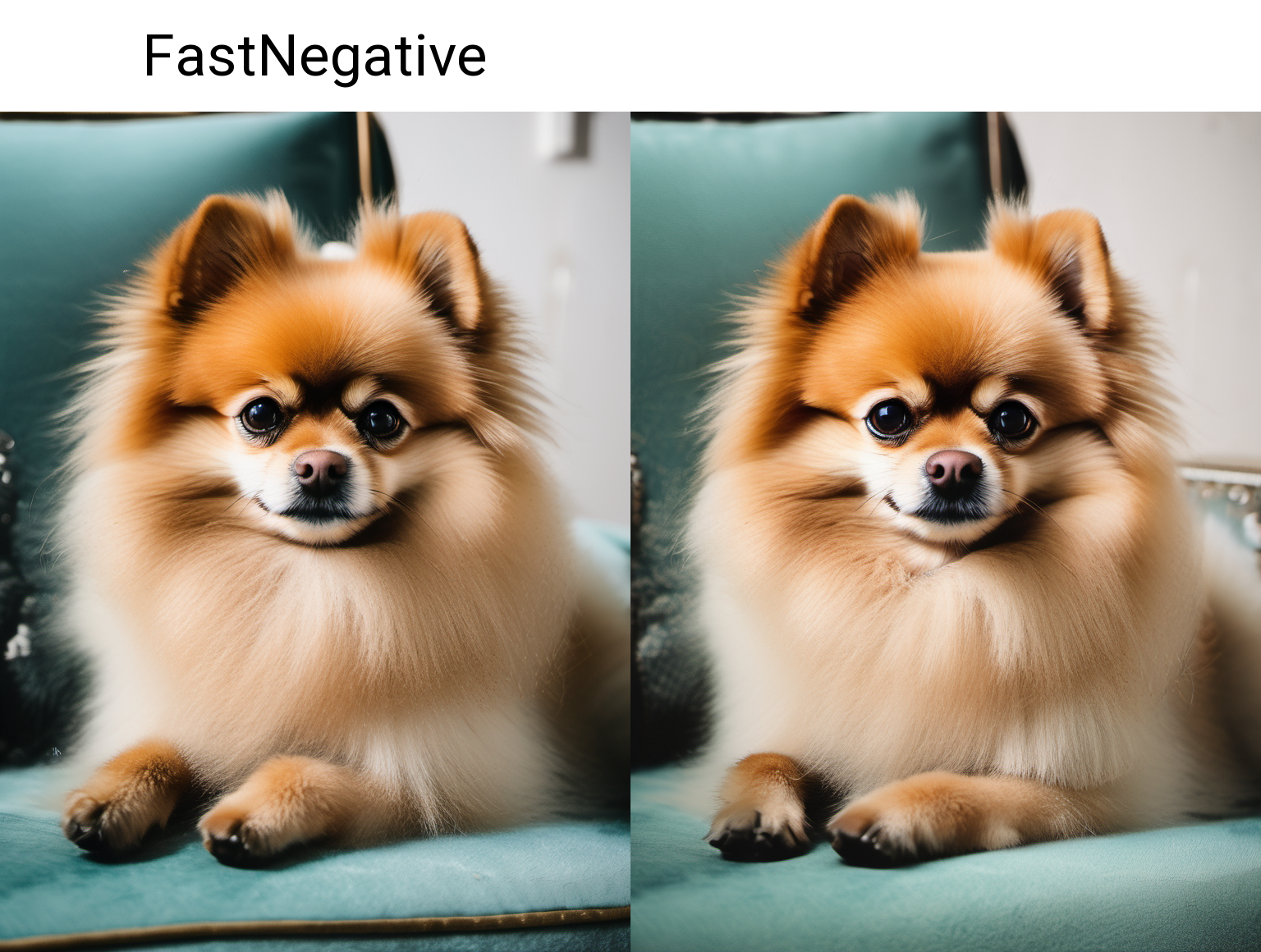 a Pomeranian, sofa,