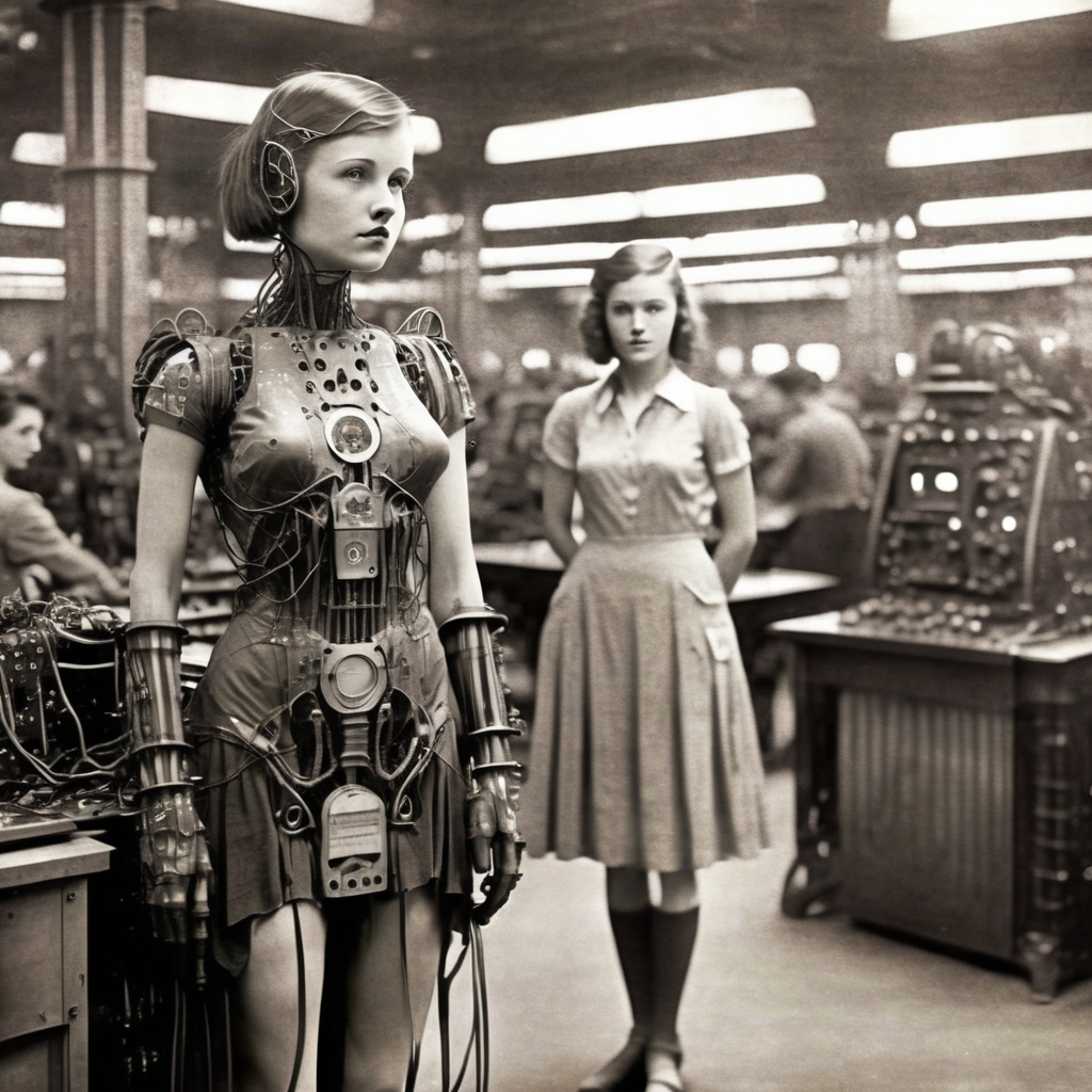 eldoria cyborg girl in the computing center<lora:eldoria:1>