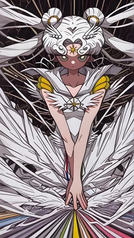 Sailor Cosmos,7A3IFRHPR_illu,ligne claire - dynamic pose - abstract element - abstract background,<lora:Sailor Cosmos:0.8>,<lora:hwm4to7A3IFRHPR:1.0>