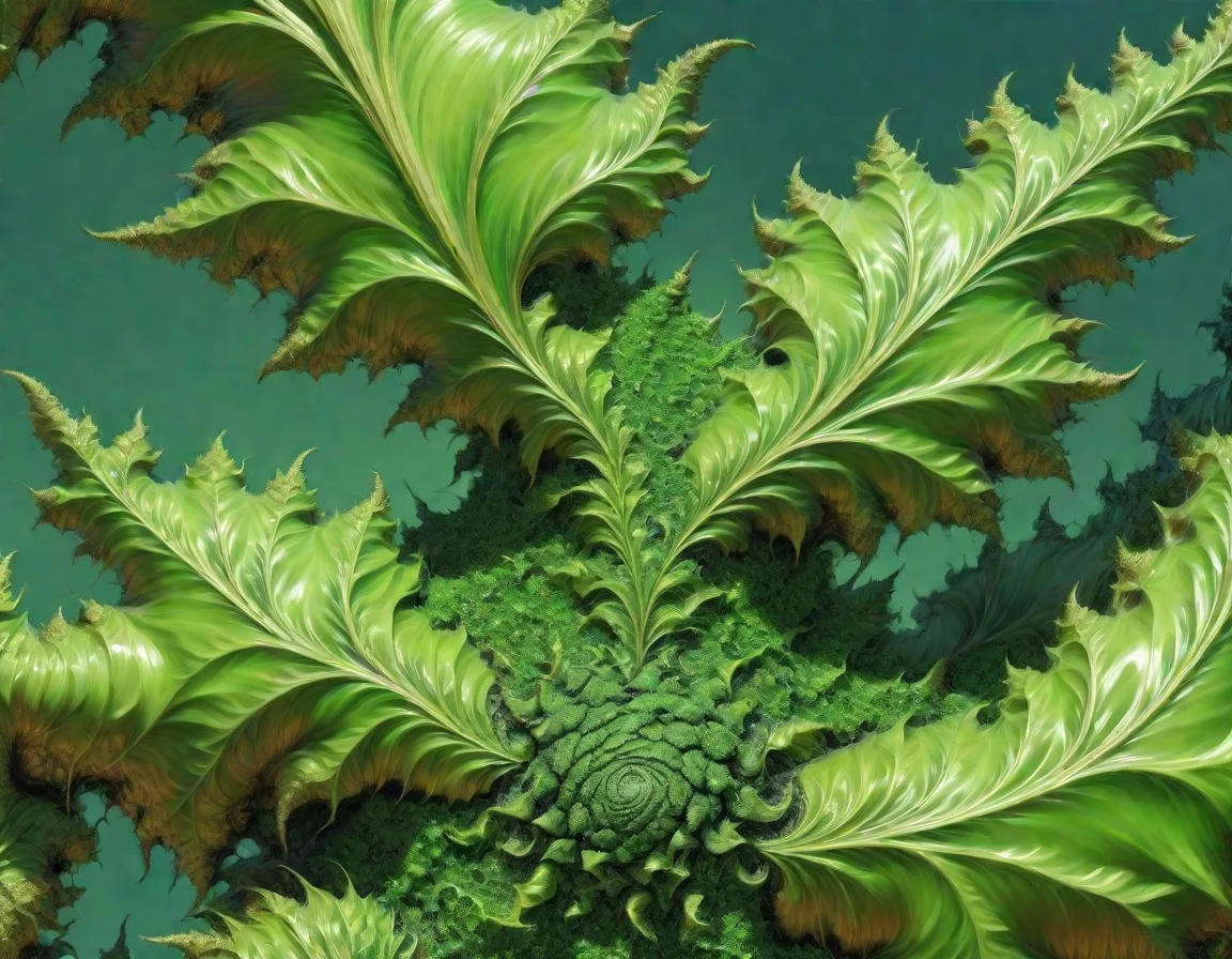 surrealistic, high definition, closeup of a green Frac_XL plant on the side of a mountain, in the style of Albert Bierstadt<lora:Frac_XL:1>