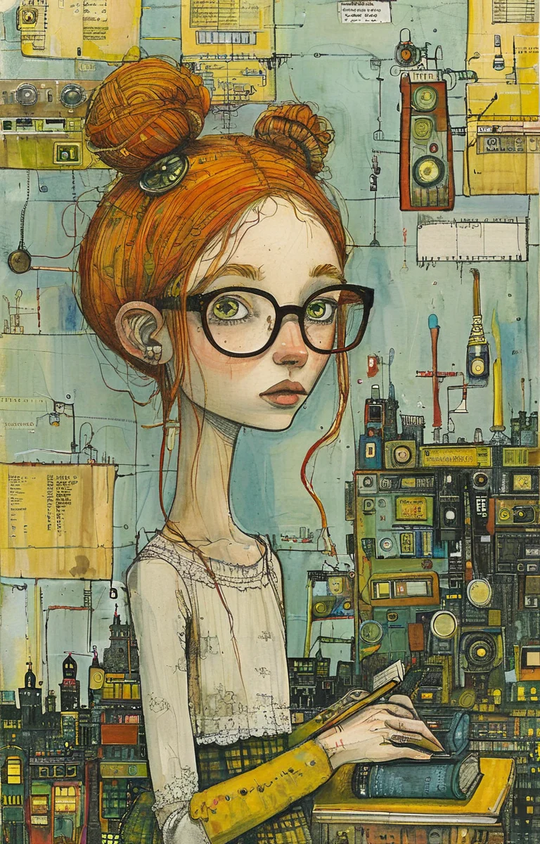 masterpiece,best quality,<lora:tbh175-sdxl:0.9>,illustration,style of Lynda Barry