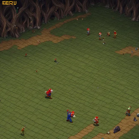 snes style, Super Mario Brothers, zombie apocalypse, 8bit, retro gaming, 16bit, pixel art, close up, score_9