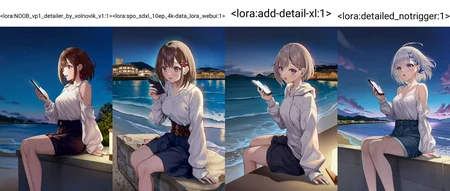 1girl sitting, coastal beach village, dark, night, illuminated by the light of a smartphone, casual, general,
aoi sakura \(seak5545\), achyue, momoko \momopoco\, (torino aqua:0.7), hebbtia, toto \(caaaaarrot\), nagi itsuki, mappaninatta, nanohana \(november.\),
masterpiece,best quality,amazing quality,very aesthetic,absurdres,newest, very awa, crisp, sharp, 8k,
<lora:NOOB_vp1_detailer_by_volnovik_v1:1>,