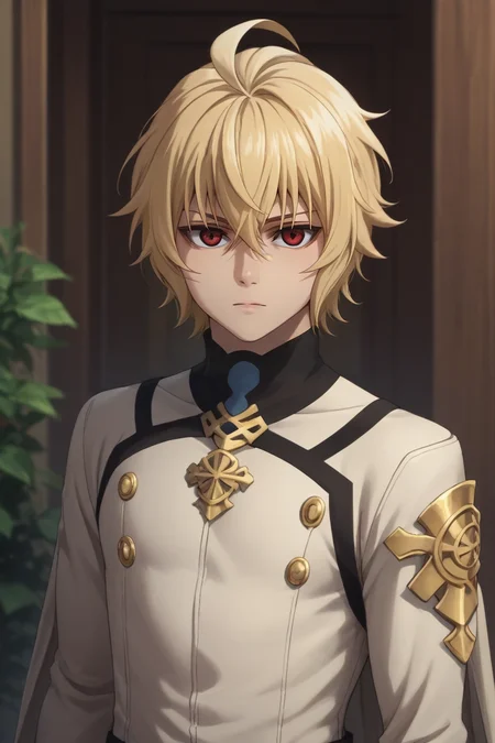 score_9, score_8_up, score_7_up, source_anime, , (realistic:0.6), looking at viewer, upper body, depth of field, 1boy, solo, male focus, <lora:mikaela_hyakuya_pony:0.78>, mikaela_hyakuya, blonde hair, red eyes, short hair, hair between eyes, bangs, ahoge, , sci-fi, , <lora:sdxl_lightning_8step_lora:1>