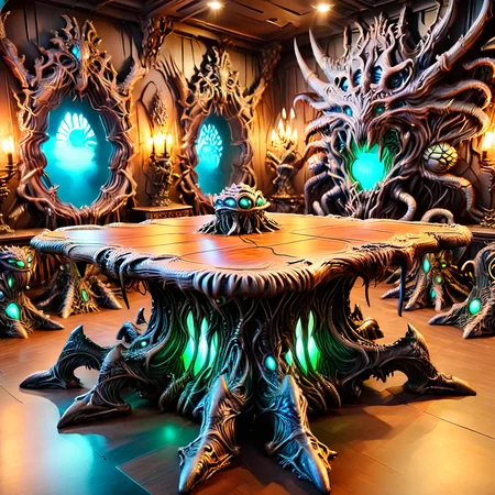 monsterworld, masterpiece,high resolution,detail,
table,room,interior,glow,
<lora:monster_world-xl-10:0.8>