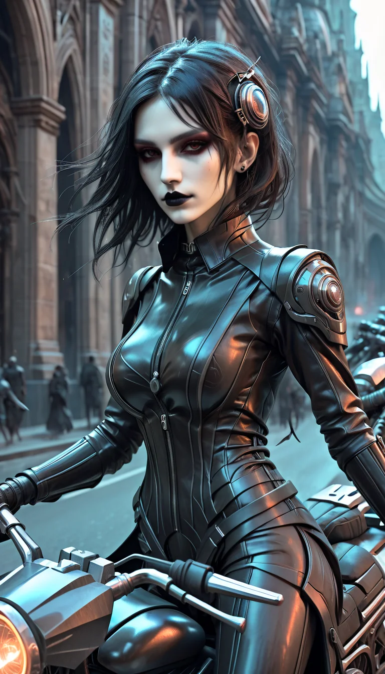 positiv Clip L:
skinny gothic woman ride a motorcycle sci-fi, highly detailed, digital painting, artstation, concept art, smooth, sharp focus, illustration, art by artgerm and greg rutkowski and alphonse mucha
positiv Clip G:
skinny gothic woman ride a motorcycle sci-fi, highly detailed, digital painting, artstation, concept art, smooth, sharp focus, illustration, art by artgerm and greg rutkowski and alphonse mucha