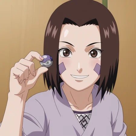 <lora:SlimesRinNohara:1>, slimes_rinnohara, woman, solo, brown eyes, smiling