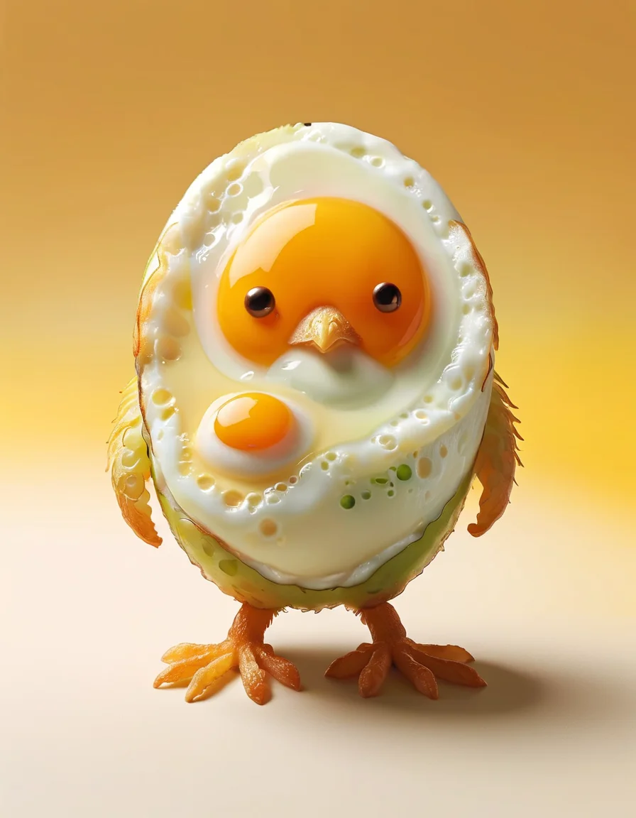 an adorable Sci-Fi Kiwi, digital art, made out of ral-friedegg <lora:ral-friedegg:0.8>, perfect composition, beautiful composition, dramatic, beautiful detailed, fantastic aesthetic, luxury, cute, aesthetic, warm light, lush