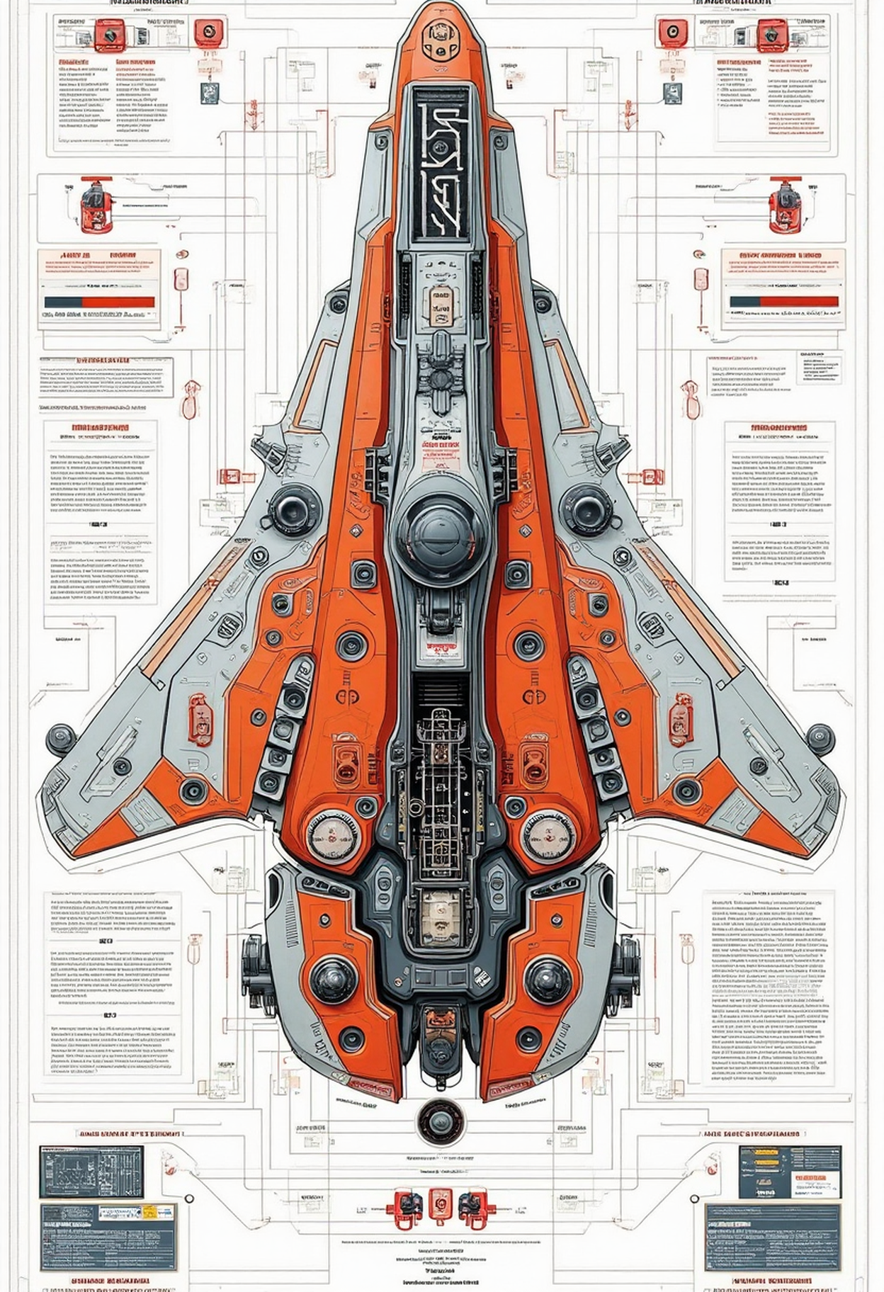 YFG-Aarchy, yfg-aarchy A very colorful diagram of symmetrical mechanical schematics of a Firefly