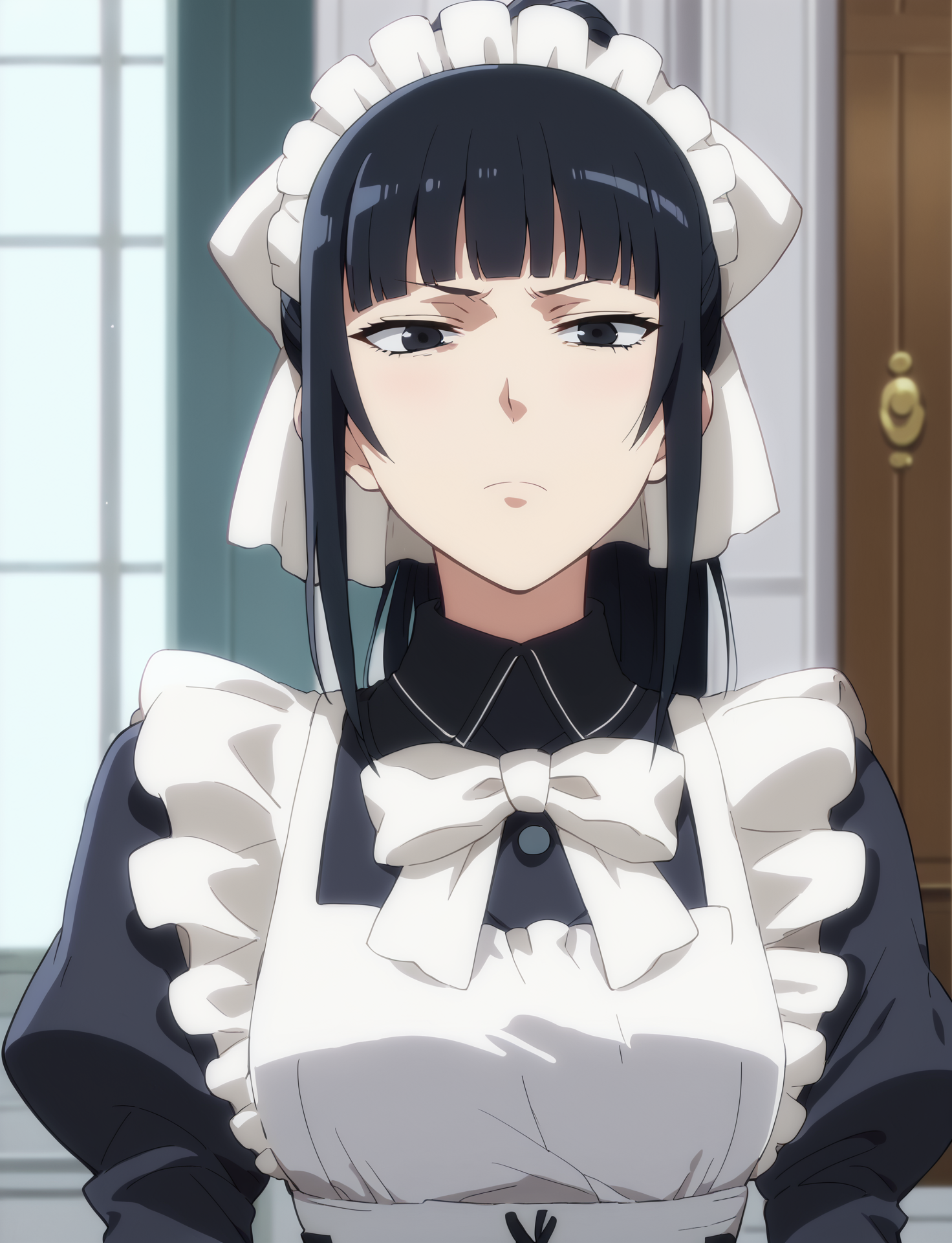 score_9, score_8_up, score_7_up, source_anime,
1girl, <lora:narberal_gamma_v3:0.9>, narberal_gamma, maid_outfit, black eyes, black hair,   <lora:Anipai_style:0.9> ,anipai_style, anime screencap, anime coloring,