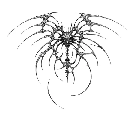 <lora:Cyber_Sigilism:1> masterpiece, best quality, cybersigilism, giger, tribal, cyborg, biometallic, cyperpunk machine, biomachine, bio, science fiction, bones, sketch, greyscale, monochrome, highlights, white background, simple background, solo, blood, fangs, claws