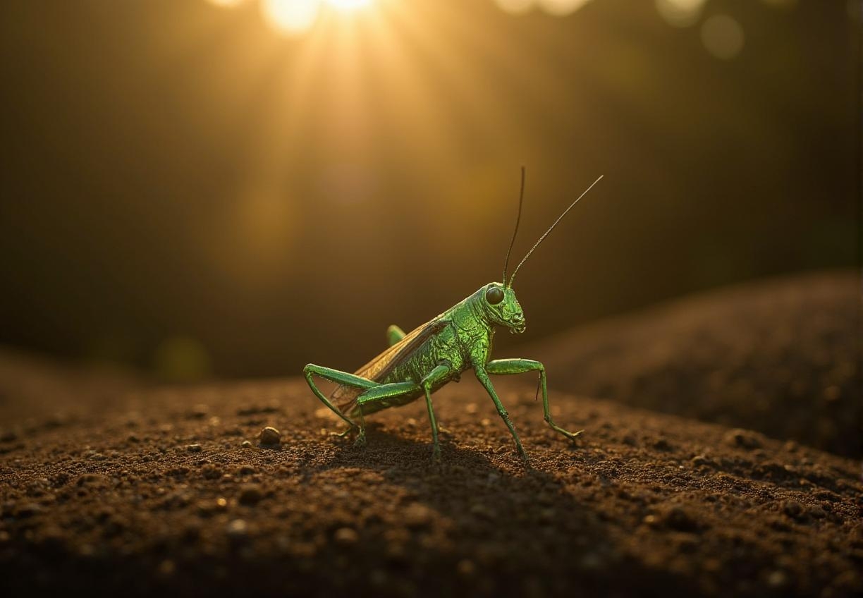 <lora:crumpjournalsketch-000011.safetensors:1>
As the sun dips below the horizon, casting a golden hue over the gardens of the palace, a delicate green katydid perches on the textured soil, a vivid contrast against the earthy backdrop. The insect's iridescent body, a lush shade of emerald, glistens with a subtle sheen, each fine detail of its wings and legs illuminated by the warm, fading light. The katydid's presence is almost ethereal, as if it were a mystical creature from a distant, enchanted realm.
The air is filled with the gentle rustle of silk, as a young woman in her late twenties, with long, flowing black hair and a graceful, elegant silhouette, approaches the garden. Her attire, a traditional Thai silk robe adorned with intricate gold embroidery, catches the light, casting soft glints of gold and adding to the enchanting atmosphere. The scent of jasmine and frangipani fills the air, a delicate perfume that seems to weave through the evening breeze, enhancing the sense of allure and sensuality.
In the distance, a haunting melody drifts from the palace, played by a lone flutist hidden among the towering trees. The music is both soothing and mysterious, weaving a spell of anticipation and desire. A fleeting shadow moves across the garden, perhaps a gentle breeze rustling the leaves, or perhaps something more elusive, adding a layer of intrigue to the scene.
The evening is charged with a palpable enchantment, as if the very air itself is alive with the beauty and mystery of the garden. The katydid, a symbol of nature's intricate beauty, stands out prominently, a perfect blend of the natural and the mystical, capturing the essence of this captivating moment.