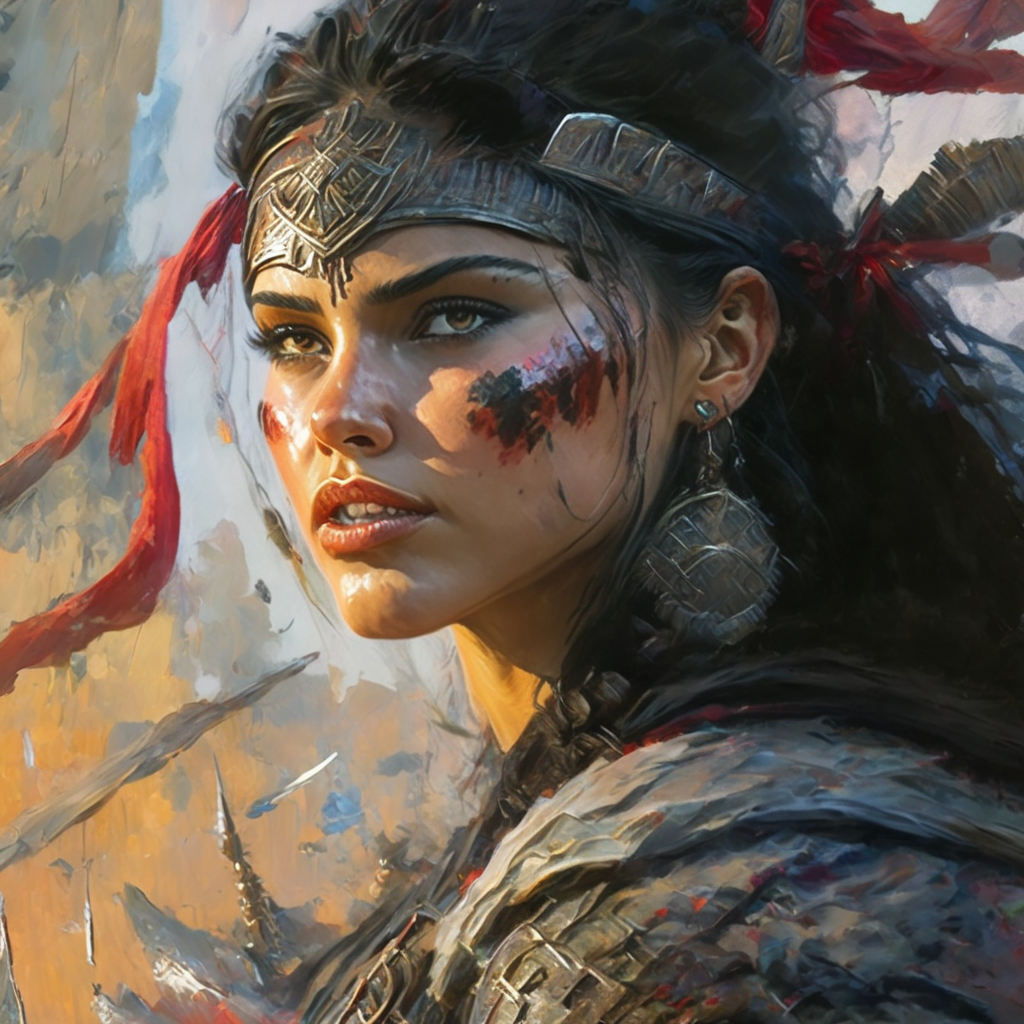 artmix05 am05 close up face girl warrior, very detailed  <lora:artmix05:1.4>