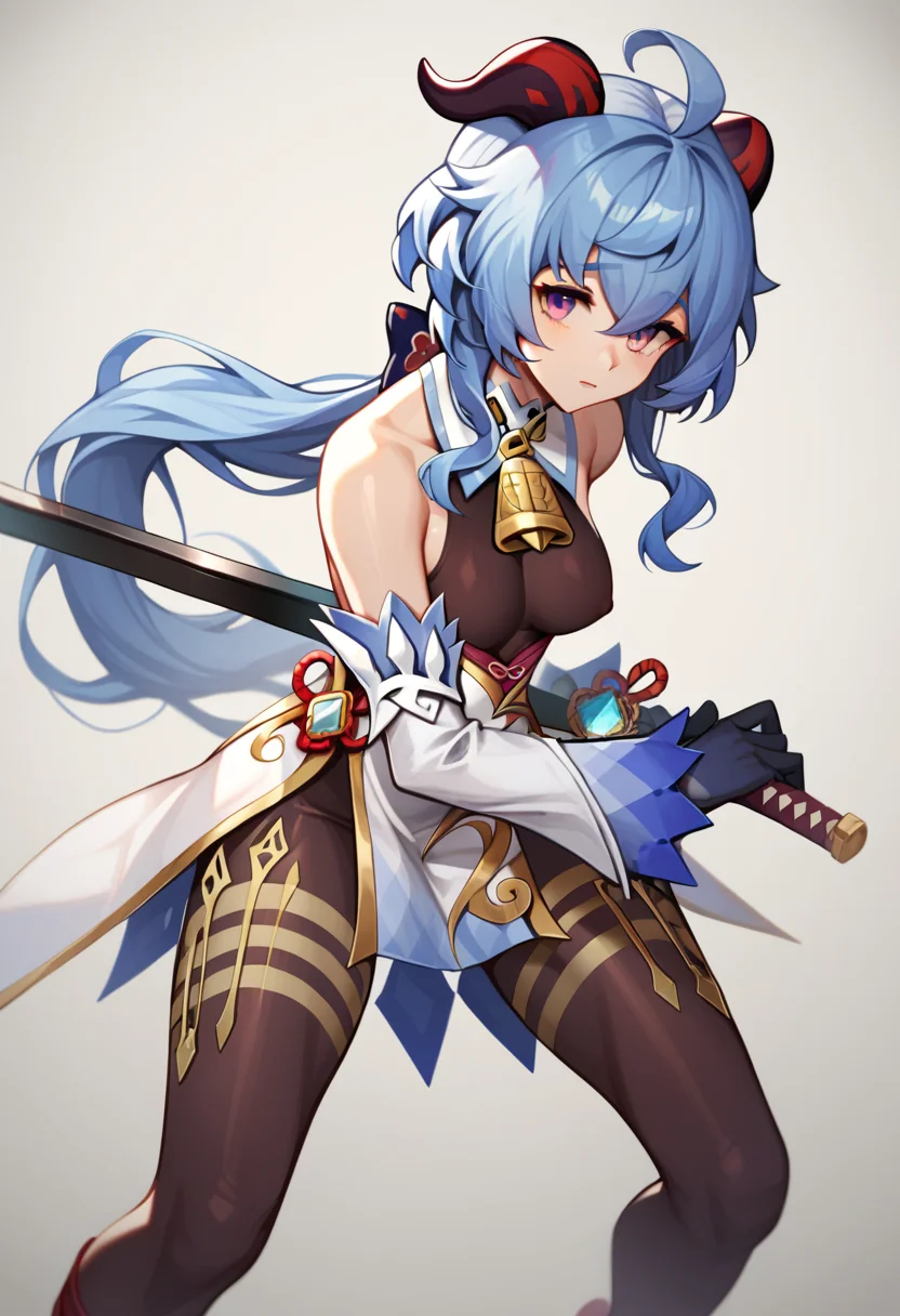 score_9,score_8_up,score_7_up,<lora:Draw_the_sword:1>,ganyu,ready to draw,holding sword,