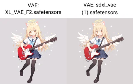 white background,semilong wavy blonde hair,angel wing,Angel Halo,full body,(school uniform:1.2),black thighhighs,cute,cat ears, white background,play the guitar,