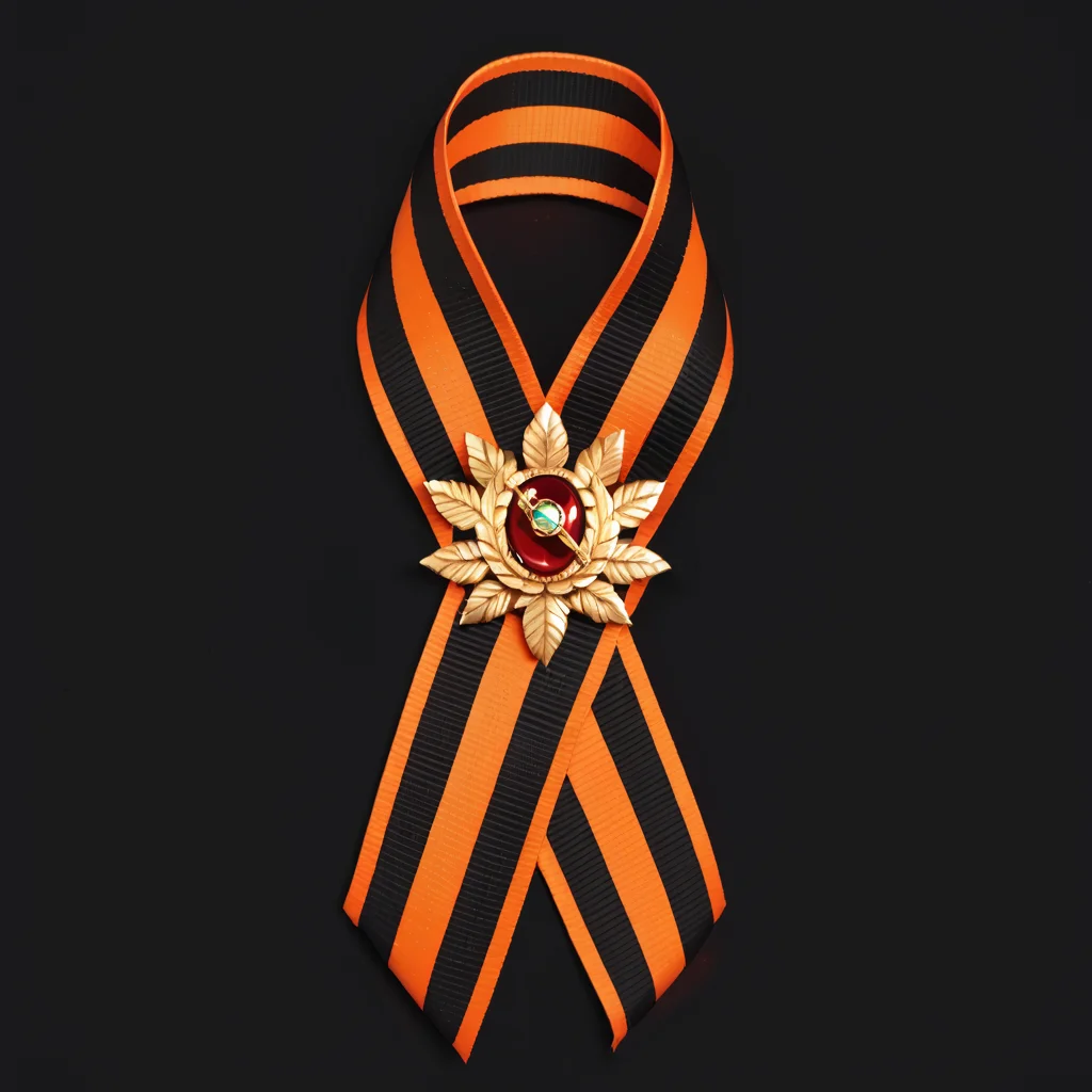 black background, george_ribbon, george brooch, ribbon, <lora:George_ribbon:0.8>