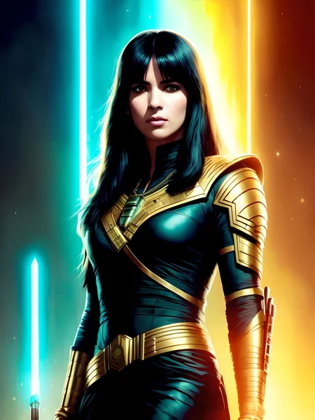 (extremely detailed CG unity 8k wallpaper), full shot body photo closeup portrait of a sexy beautiful female android in a scifi world, (backlighting), wearing intricate red robe, realistic, masterpiece, highest quality, ((sexy)), lens flare, ((light sparkles)), unreal engine, digital painting, Style-BladeRunner2049-8v, Style-Hamunaptra, HyperStylizeV6, trending on ArtStation, trending on CGSociety, Intricate, High Detail, dramatic, realism, beautiful and detailed lighting, shadows