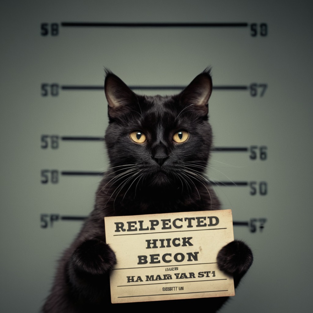 cinematic film still of  <lora:Mugshots style:0.8> (((mugshot  wall)))
A Mugshot photo of a sad cat holding a sign that says "rejected" behind a mugshot wall,looking at viewer,simple background,grey background,english text,no humans,animal,cat,sign,realistic,animal focus,whiskers,holding sign ,  mugshot style, shallow depth of field, vignette, highly detailed, high budget, bokeh, cinemascope, moody, epic, gorgeous, film grain, grainy