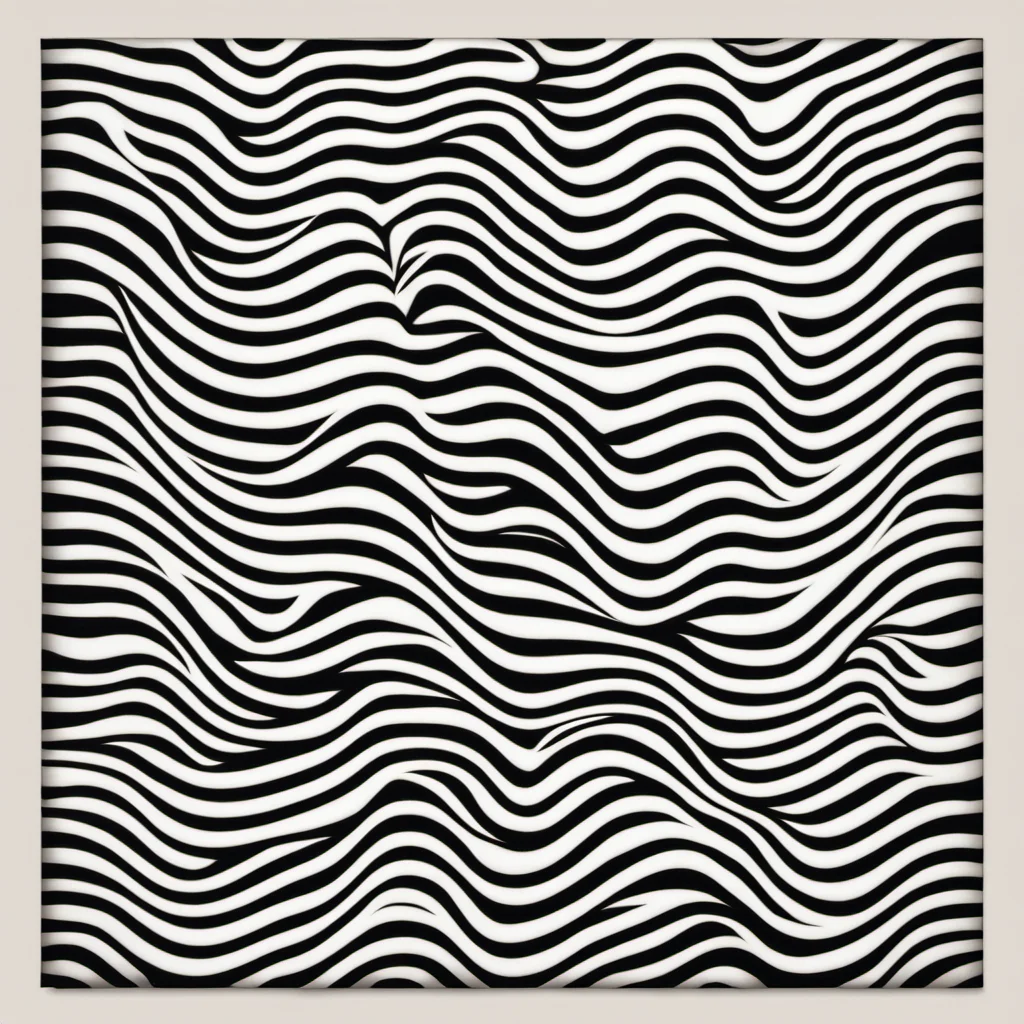 stripes Le Parc a cross with a black and white design abstraccion geometrica, stripes, lineas, patterns, black and white <lora:LeParc_AI_LoRA_XL_v2.0:1>