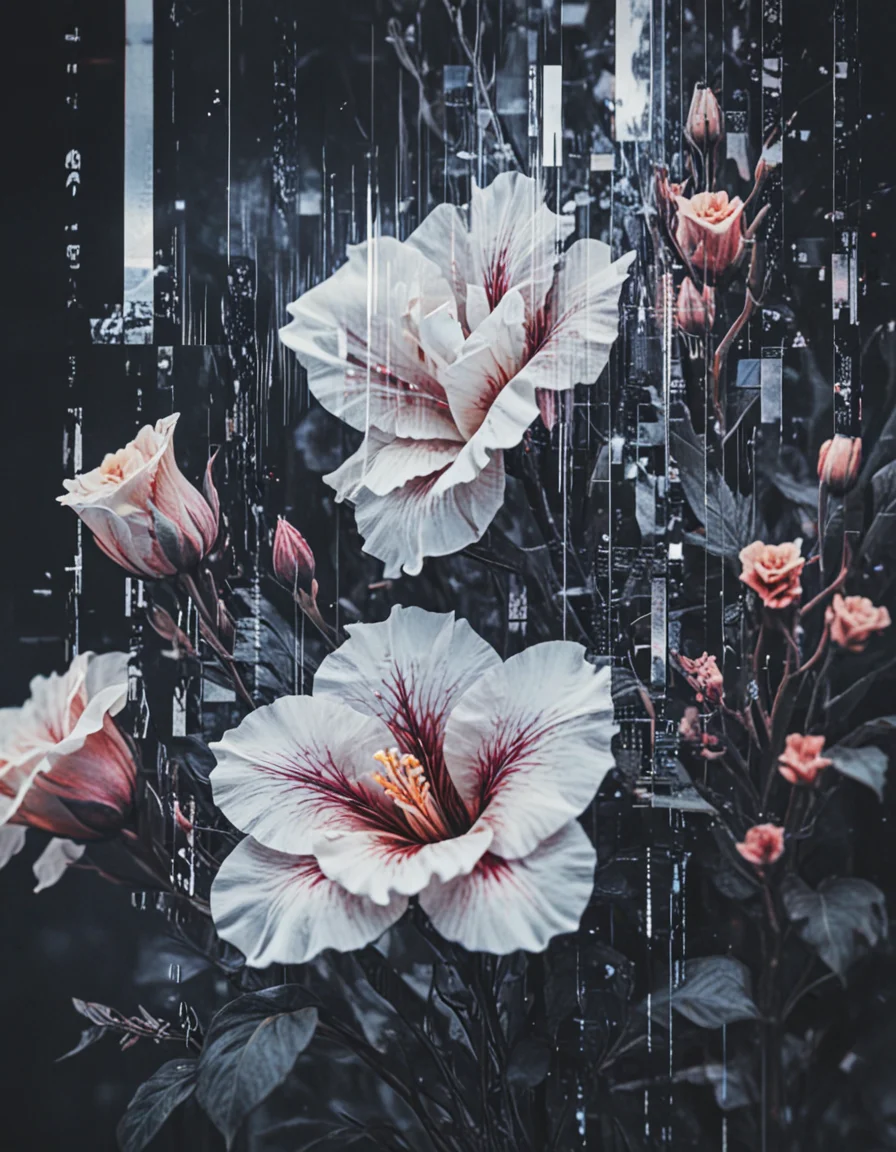 novuschroma79 style swirls and florals glitch art photo <lora:novuschroma79 style_light:1.3>, <lora:sdxl_lightning_8step_lora:1>