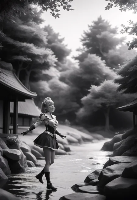 score_9, score_8_up, score_7_up, noelle_\(genshin_impact\), genshin_impact, green_eyes, grey_hair, three quarter view, jumping, sakura tree, outdoors, hentai, 8W.safetensors, <lora:test\8W.safetensors:1.0>