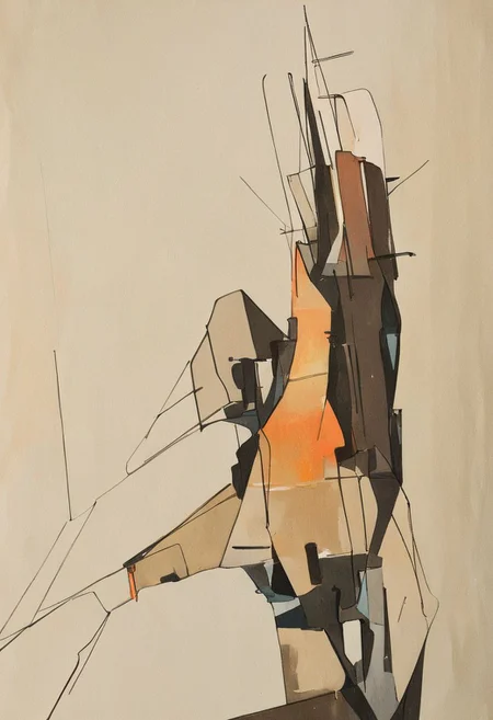 (Silhouette of a house on the cliff beside coast, flat painting background:1.5),
(abstract painting, impressionism, watercolor, oil painting brushstrokes, oil painting texture:1.3),
(brutalist architecture, BRIGHT green AND DARK BROWN color palette, curve LINE, circle, ellipse, core), AK, abstract, deconstruction, geometry, geometric composition,paint painting,harmonious colors, black frame,rectangle, tilt, flat painting, framex, horizontal, Constructivism, Fauvism,