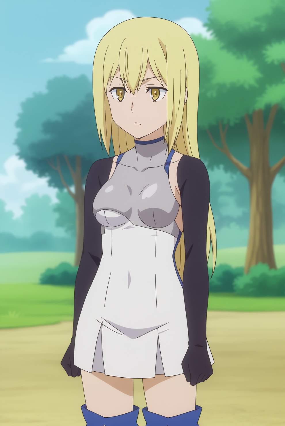 Ais Wallenstein, anime screencap <lora:Danmachi-Ais_Wallenstein-PDXL:0.8>