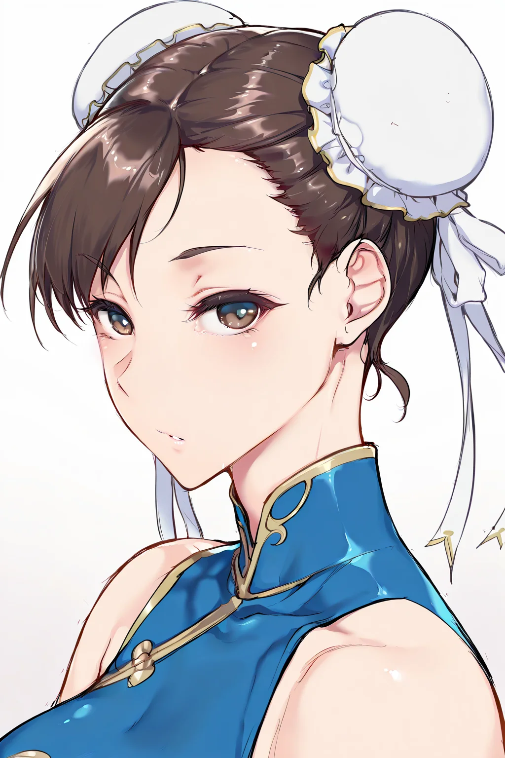 {{amazing quality, best quality, high quality, very aesthetic}}, 1girl, solo, looking at viewer, simple background, chun li
<lora:Iida-Pochi_Style:1>