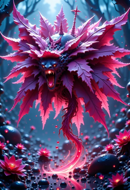 This is a highly detailed, CGI-rendered digital artwork depicting a fantasy image.