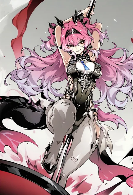 masterpiece, best quality, good quality, 4k, high-res detailed eyes, 1girl, Lupa \(wuthering waves\), tail,
pole dancing, smirk, full body, dynamic pose, standing,
fishine, eps