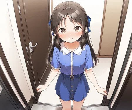 masterpiece, best quality, amazing quality, sfw, 1girl, solo, shirt, skirt, looking at viewer, tachibana arisu, <lora:kusakashi style ILL-v2:1.2> kusakashi