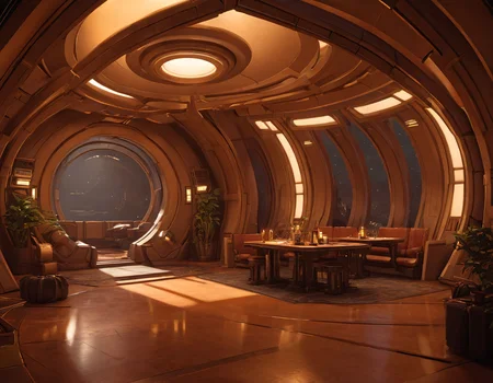 frelling, frelling interior, scenery,science fiction, warm lighting, a welcoming and friendly atmosphere, <lora:Frelling_Interior:1.0>