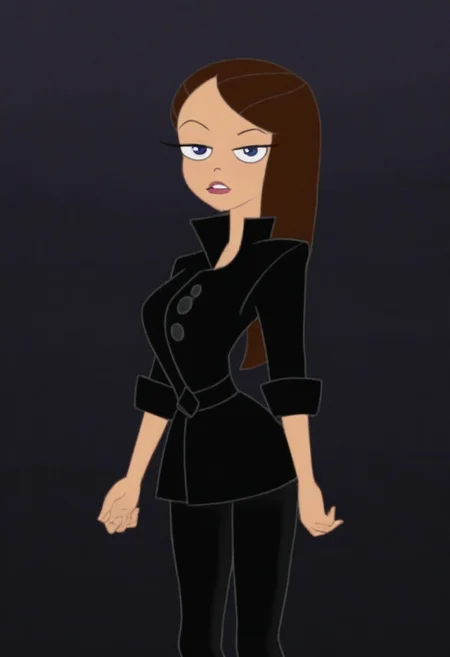 VanDoof,looking at viewer, black pants, black jacket
