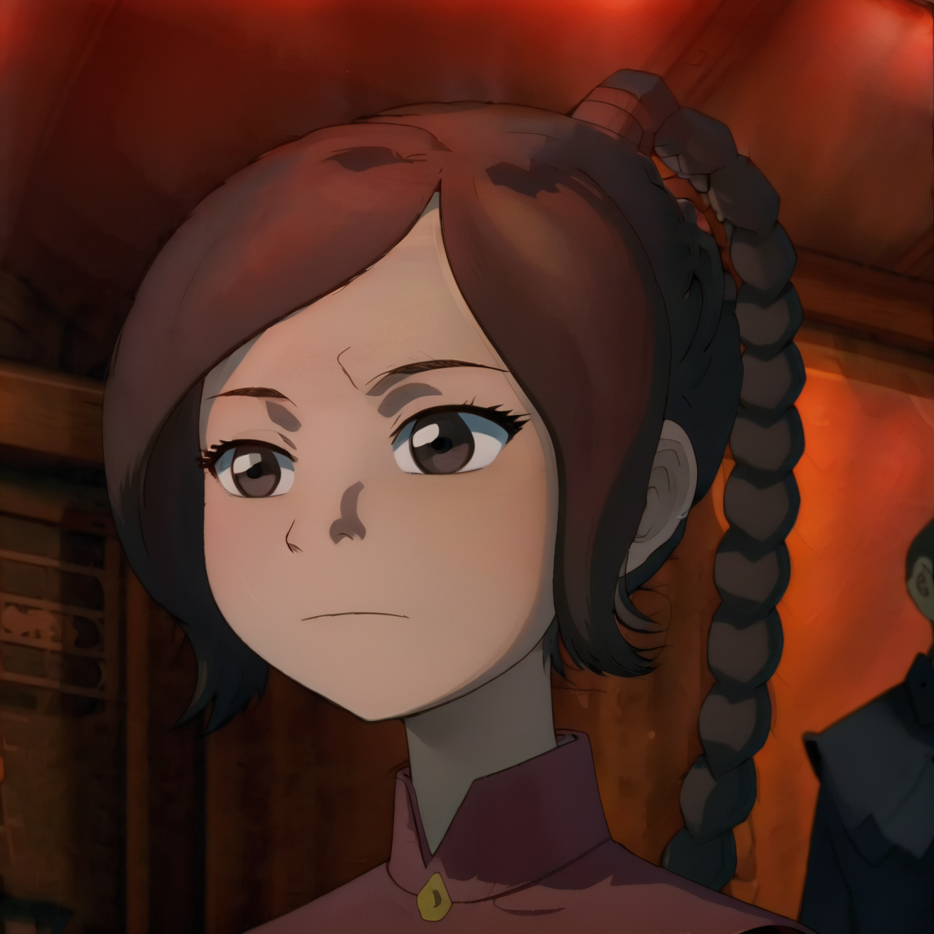 tylee, 1girl,  1 braid,  close,  2d,   <lora:ty-000006:1>