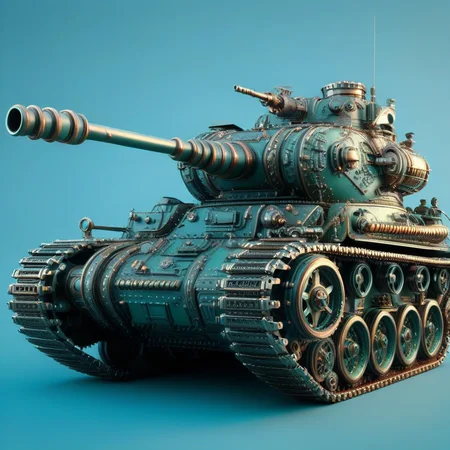 a ste4mpunk tank, <lora:ste4mpunk:1>