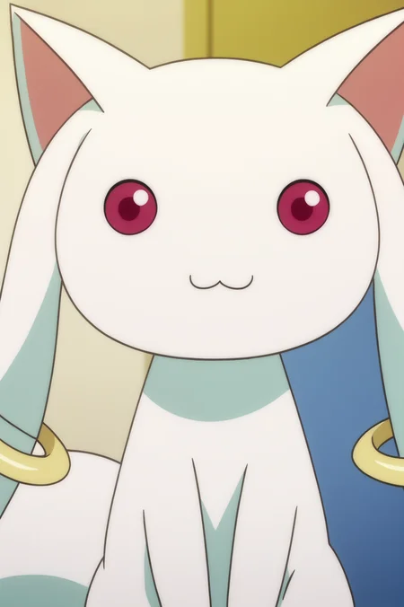 rating_safe, anime screencap, consistent background, Kyubey, light smile, upper body <lora:Madoka-Kyubey-PDXL:0.8>,