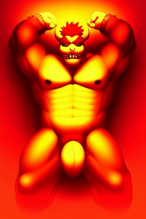 modelshoot style, (extremely detailed 8k wallpaper), Intricate, High Detail, dramatic, Bowser, nsfw, lying on the ground <lora:LCMSD1.5:1> <lora:Bowser-nsfw-trimmed:1>