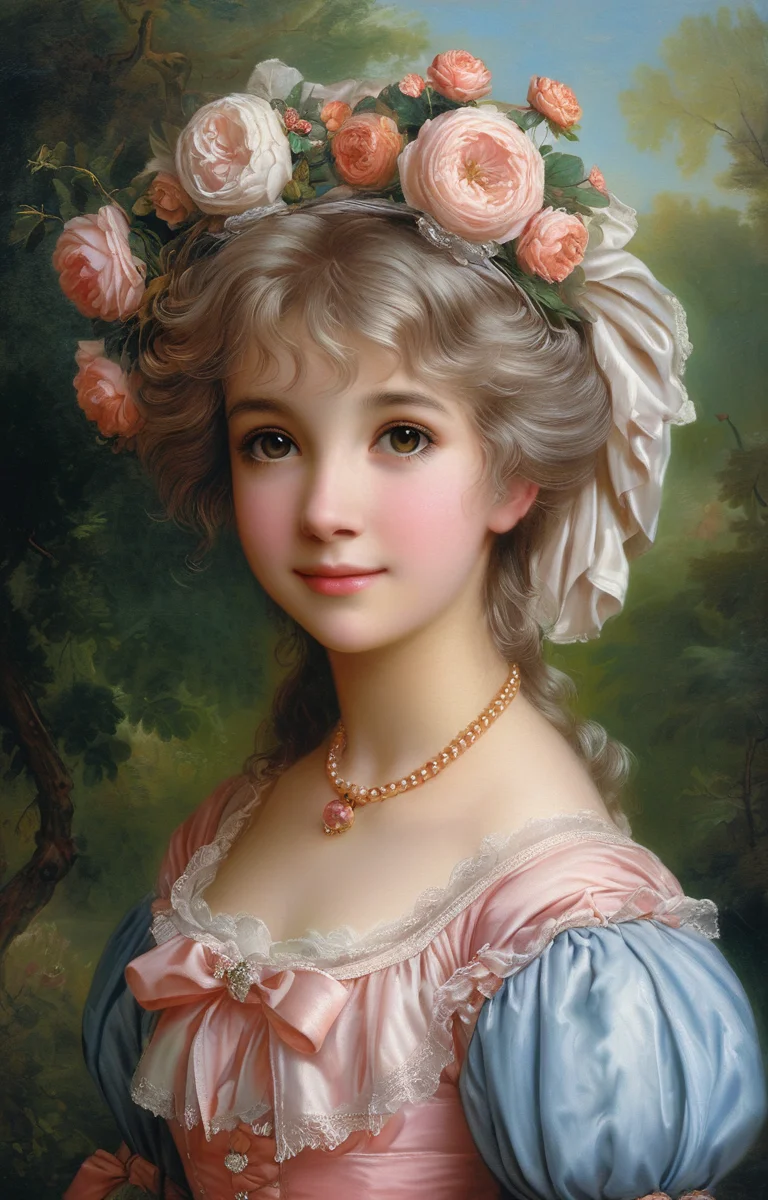 masterpiece,best quality,<lora:tbh152-sdxl:0.8>,illustration,style of Élisabeth Vigée-Lebrun portrait of idolmaster cinderella girls,