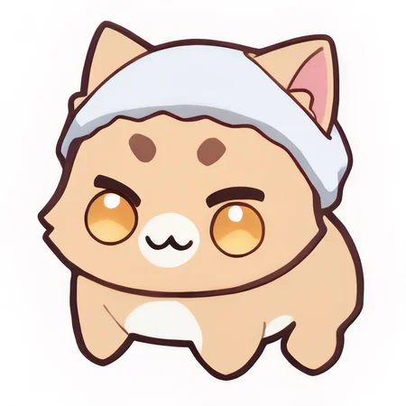 score_9, score_8_up, score_7_up, source_anime, simple background, white background, doro, creature, :3, chibi, no humans, four legs, solid circle eyes, no pupils, solo, nekoemoji, cat <lora:Doro_X_PDXL_V1:1> <lora:discord_nekonekonekone_ponyXL:0.8>