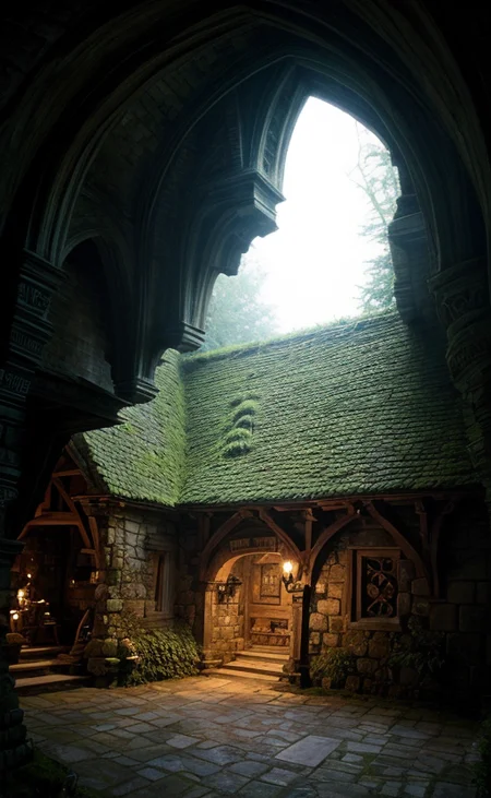 [ white dark cave with Orange illumination : green 417  : 0.3]  <lora:detailer: 0.5>