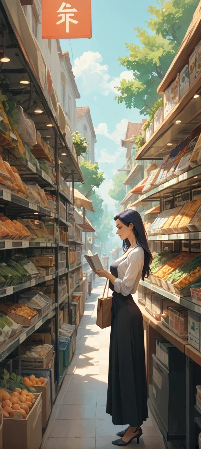 score_9, score_8_up, score_7_up, 1girl, Freya from Chobits, Browsing a bookshop. <lora:ArtgermLycoXL:0.3>, <lora:cutesexyronutts_style_xl:0.5>, <lora:reiq_style:0.2>, <lora:boni:0.3>