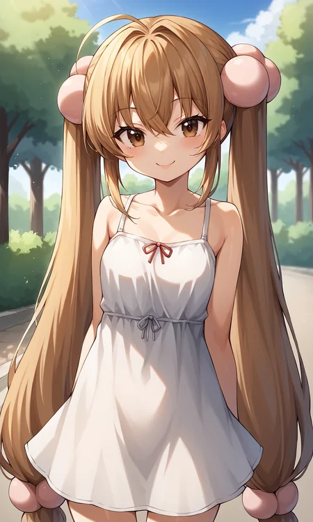 score_9, score_8_up, BREAK
1girl, kokonoerin, brown eyes, brown eyes, very long hair, 
casual dress, 
looking at viewer, light smile, cowboy shot, 
outdoors, park, 
<lora:KokonoeRin_Pony:1>