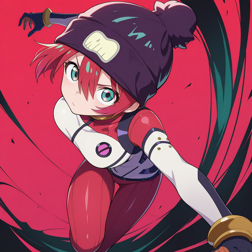 amate yuzuriha,1girl,solo,looking at viewer,
amate yuzuriha\(pilot suit\),beanie,
dynamic pose,
masterpiece,best quality,amazing quality,very aesthetic,absurdres,