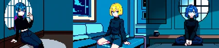 (otherworldly), highly insanely detailed, masterpiece, top quality, best quality, highres, 4k, 8k, RAW photo, (very aesthetic, beautiful and aesthetic),
1girl, asian female, facing viewer, turtleneck, pants,
<lora:MM5-v1:0>, blue wall, window, sitting, Magic Mirror Car, MM5, indoors,
1girl, solo,
(__lazy-wildcards/char/haircolor__),âââ