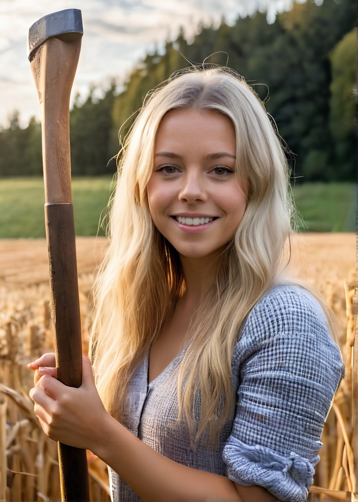 Photo of Gwyneth Delinz, girl in a field building an A-frame for a barn, grin, holding a hammer<lora:PerfectEyesXL:0.5>, (detailed, ultra-detailed body:1.1),best quality,photo-realistic,highly detailed,absurdres,cinematic lighting,hyper-realistic,sharp focus,32k resolution,detailxl,SimplePositiveXLv2,