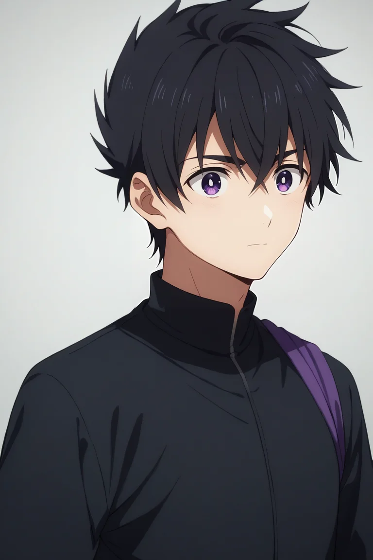 score_9, score_8_up, score_7_up, source_anime, rating_safe, intricate details, semi-realistic, , , 1boy, solo, male focus, <lora:ryuunosuke_minakata_pony:0.82>, ryuunosuke_minakata, black hair, purple eyes, short hair, bangs, hair between eyes, , ninja costume, <lora:sdxl_lightning_8step_lora:1>