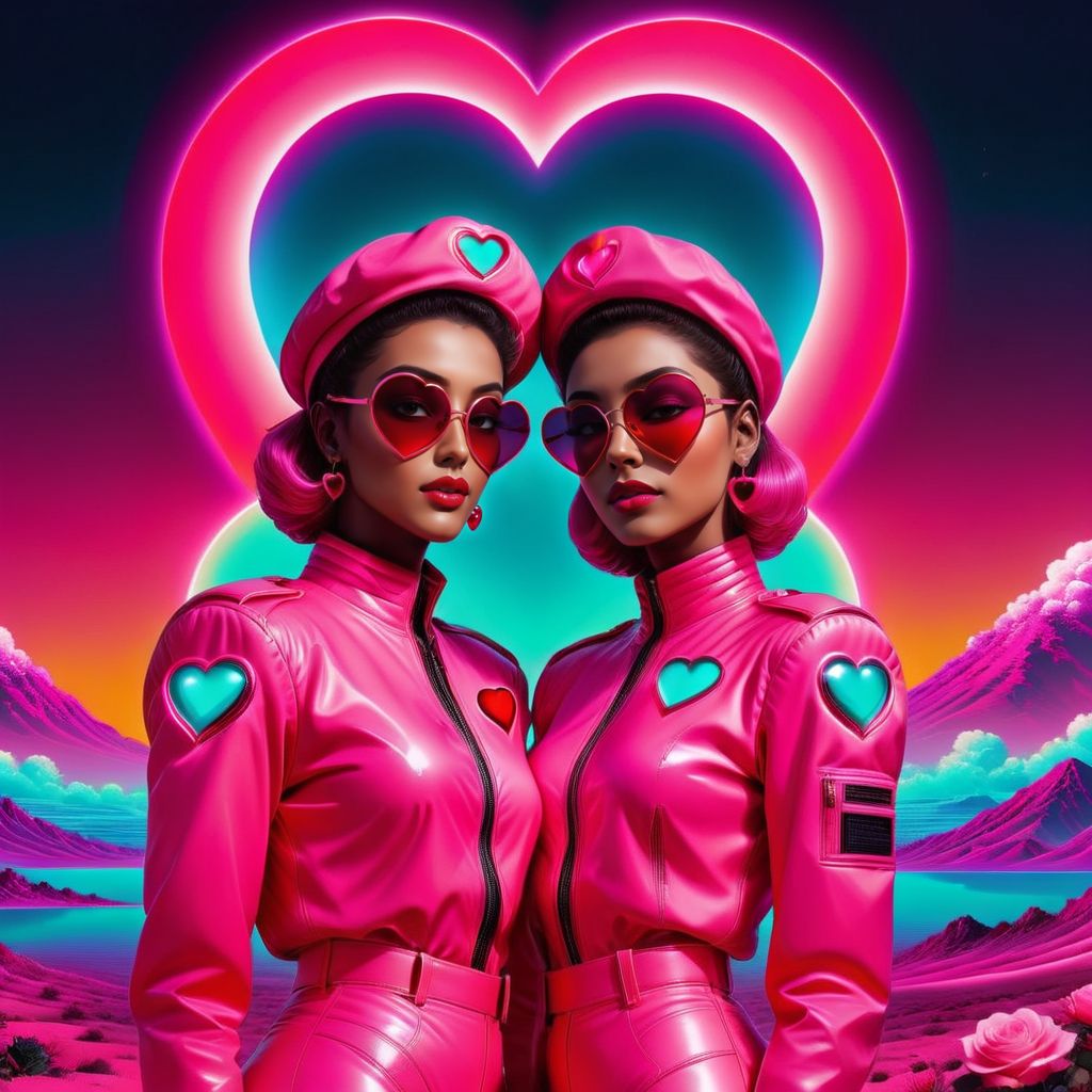 manga style Luxurious Elegance,  <lora:NeonHeartv4:0.8> Neon Heart,  female, extravagant, ornate, designer, opulent, picturesque, lavish . vibrant, high-energy, detailed, iconic, Japanese comic style
