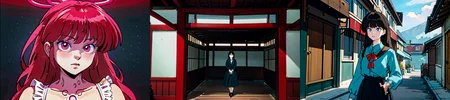 highly insanely detailed, masterpiece, top quality, best quality, highres, 4k, 8k, RAW photo, (very aesthetic, beautiful and aesthetic), 
<lora:ranma_style_v1:0.6>, 
(1girl:1.3), 1other, 
__lazy-wildcards/dataset/background__,âââ