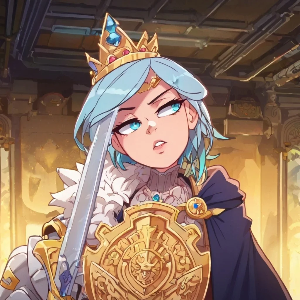score_9, score_8_up, score_7_up, score_6_up, source_anime, BREAK 1girl, abyssalwarden, (best quality, masterpiece:1.3), 1girl, Warrior, sword, armor, upper body, , royal, tiara, royal crest, cape, standing, parted lips, film grain, blurry foreground, anime screencap, head tilt, parted lips, looking to the side,